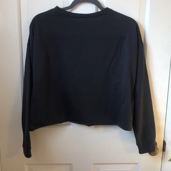 Enough about me… gray crop top - Picture 2 of 4